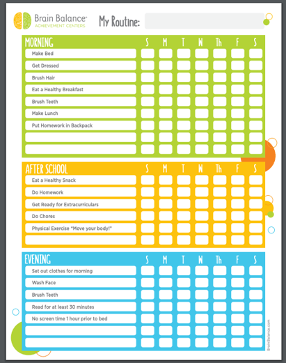 organizational-chart-for-kids-to-stay-on-task